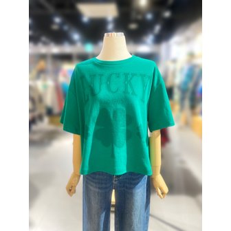 베네통 [여주점] 럭키 프린팅 오버핏 반팔 티셔츠 (BATSA4611)