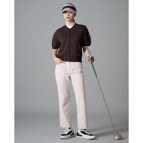 SS24 여성 성하 세미 와이드 팬츠 - 베이지 (BJ4421A16A)