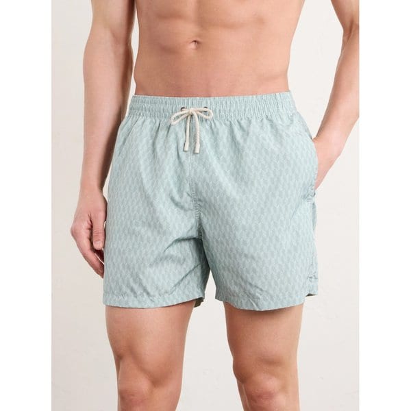 스트레이트 레그 미드 렝스 프린트 스윔 쇼츠 46376663163067493