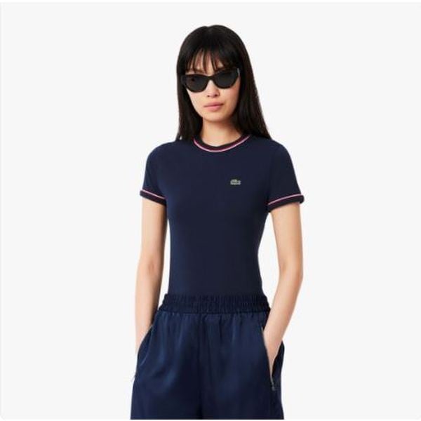 [시흥점] 여성 더블 파이핑 슬림핏 저지 티셔츠 TF0347-55G