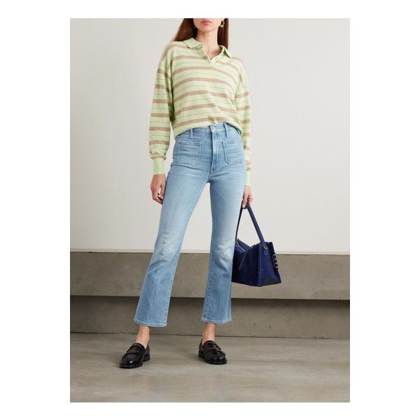 허슬러 패치 포켓 앵클 하이 부츠컷 진 라이트 데님 1647597357980976