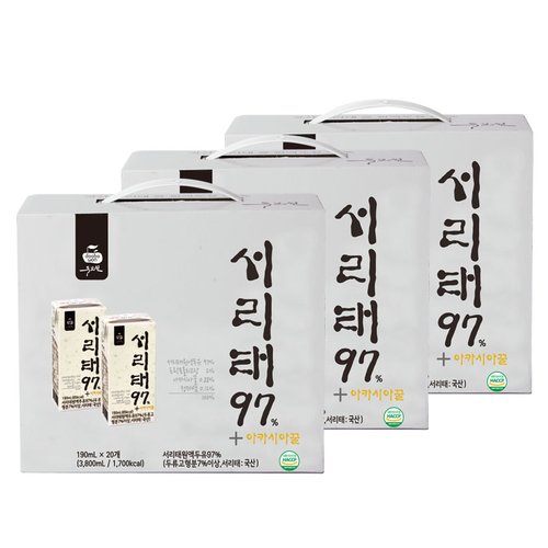 두보원 서리태97프로두유 190mlx60팩