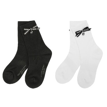 마스터바니 (421E1SC102) 25S/S 여성 논슬립 와플 조직 리본 중목 양말