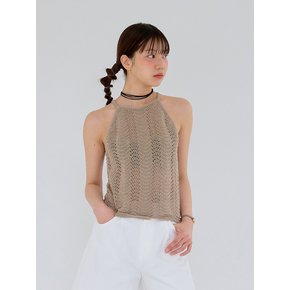 AR_Crochet halterneck top_BEIGE