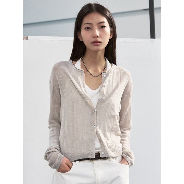 베이컨트 시어 가디건 [light gray]