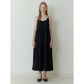 bloom sleeveless dress - black