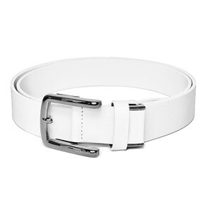 [골프데이] 숨쉬기 편한 소가죽 자동 남성 벨트_30mm 화이트