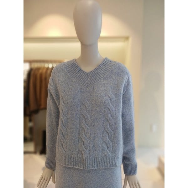 [여주점] 씨씨콜렉트 케이블브이넥풀오버 C244ksk039