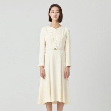 린 밀크 A라인 원피스 LGOPOD9900