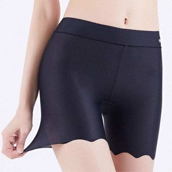 [옷자락] 여성 빅사이즈 검정 피부톤 물결무늬 사각속옷