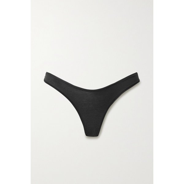 스킴스 코튼 컬렉션 2.0 코튼 혼방 저지 텅 팬티 상그리아 블랙 11452292647001267