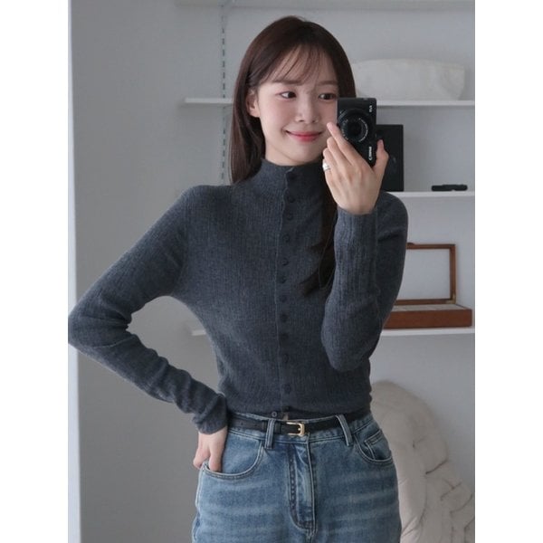 2-way Mockneck Knit Top_4color