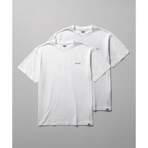 2PACK 베이직 폰트 로고 티셔츠 White 반팔 반소매티셔츠 DIKU251LRTS00...