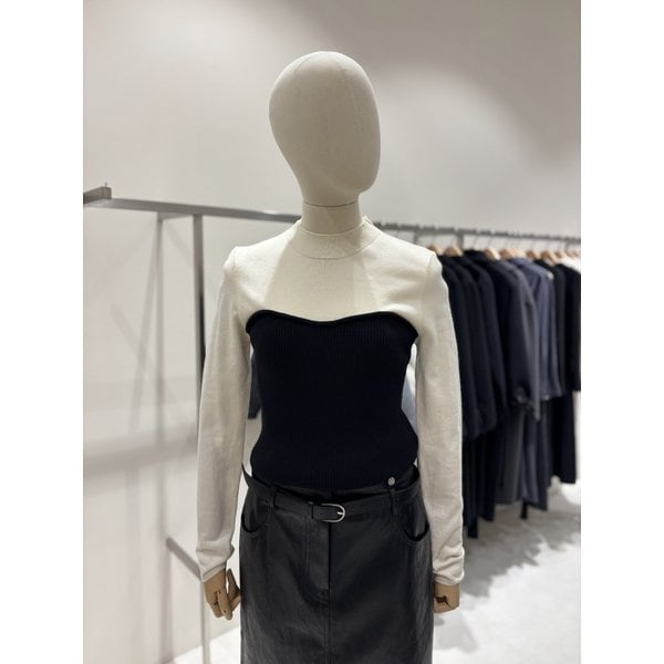 [부산점] 튜브탑 레이어드 골지 니트 (NJK5WPB37)