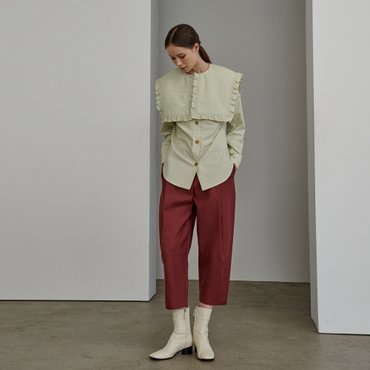 미테 ROUND BANDING PANTS_WINE