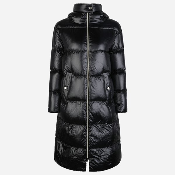 [시흥점] 5F PI001519D 12017Z 9300 여성 울트라 라이트 후드 롱 패딩 블랙