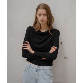 Drape slim t-shirt [TISP06LT17]_Black