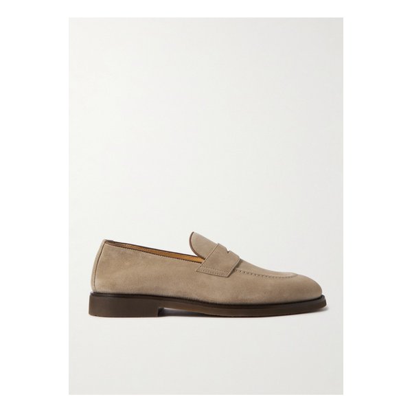 브루넬로쿠치넬리 가죽 트림 스웨이드 페니 로퍼 46376663162896167