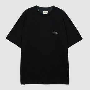 드롤드무슈 스몰로고 반팔 티셔츠 TS150 CO002 BL black