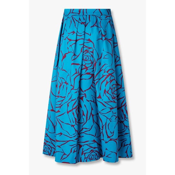 플로럴 플리츠 스커트(블루) 3216116005000