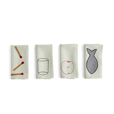 HAY 헤이 HAY Sobremesa Napkins, Set of 4 소브레메사 냅킨 그린
