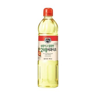  CJ제일제당 백설 수입산 2배 사과식초 900ml x7개