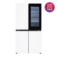 {공식인증점} LG 디오스 오브제컬렉션 노크온 냉장고 T875MHH312 (870L)