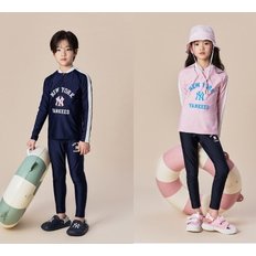 24SS KIDS]바시티 래쉬가드 & 워터레깅스 세트 뉴욕양키스  7ASWV0143