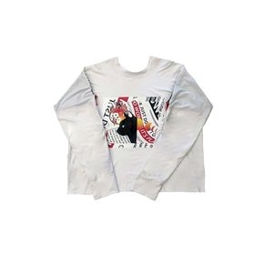 19 S/S WHITE CAT & FIRE GRAPHIC T-SHIRTS