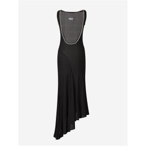 [오프 화이트] Sleeveless dress OWDB505F24JER001LIGHT RIB EMB 20S 2925736