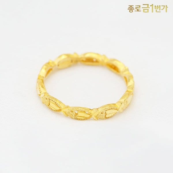 여자 순금 반지 컷팅 물고기 1.875g