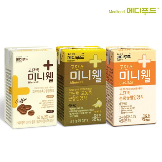 메디푸드 미니웰 환자영양식 3종 150Ml 24팩, 믿고 사는 즐거움 Ssg.Com