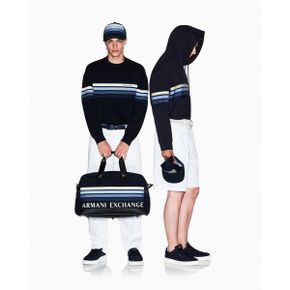 AX 아르마니 익스체인지 맨즈 4 스트라이프 후디 - 딥 네이비 25529941 1336795