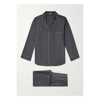 ZIMMERLI 짐멀리 코튼 파자마 세트 그레이 46376663162964996