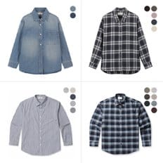 폴햄 두께감 딱 걸치기편한 셔츠특가 인기쟁이 청셔켓/솔리드/단색/체크/오버핏 2043,1003,2013,1013