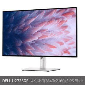 [공식]델 울트라샤프 모니터 U2723QE/ 27인치/ C포트 피벗 높낮이 스위블 전문가 4K UHD IPS