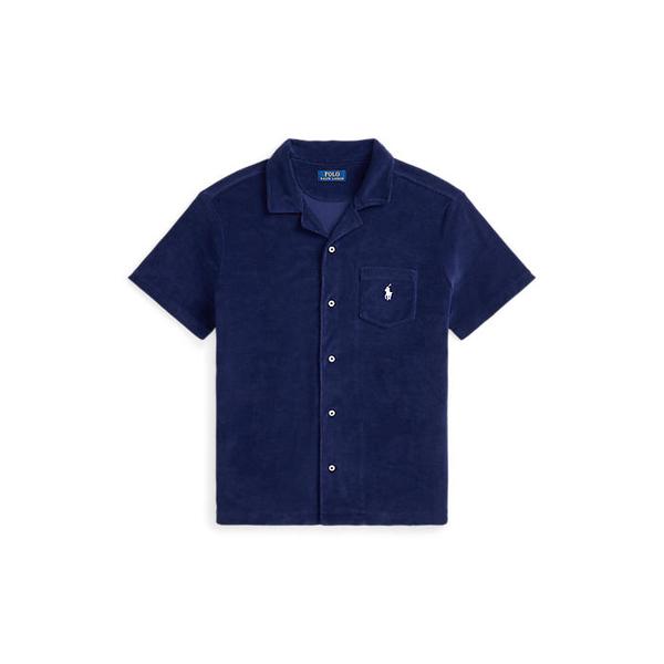 남성 커스텀 슬림핏 테리 캠프 셔츠(MNPOWOV1N820988410)