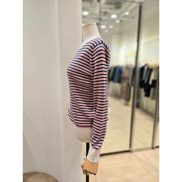 [부산점] 메리노울 스트라이프 골지니트(PQ4KL066)