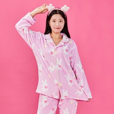 BUTTER(버터) [버터샵] 버터패밀리 보들보들 엔젤 스크래빗 극세사 상하세트 공용 L
