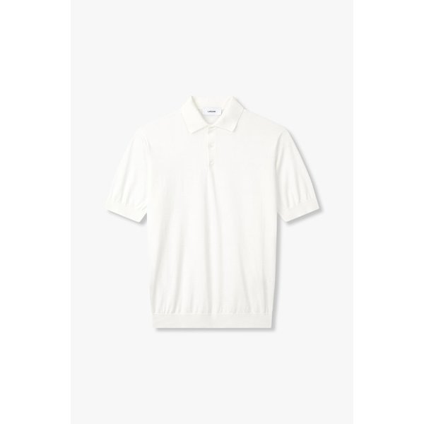 숏 슬리브 코튼 폴로 니트(WHITE) 1915128012000
