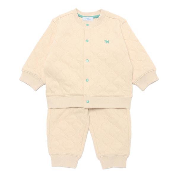 [여주점] [오프라벨 여주점] 블루독베이비 (CR) 퀼팅가디건상하세트 (44C70-672-03)