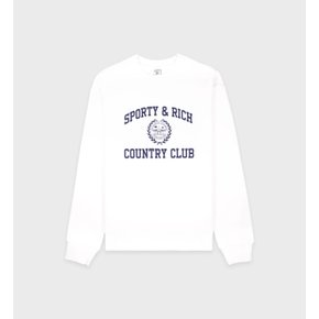 공식온라인 Varsity Crest Crewneck 남녀공용 맨투맨 SRB3MT103WH