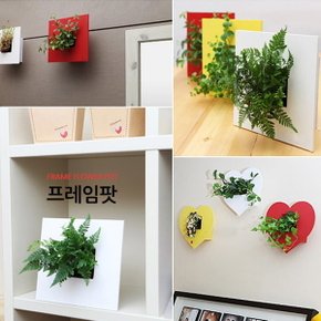 예쁜 벽걸이 액자화분 프레임팟 스퀘어와 하트  스타배송으로 빠르게