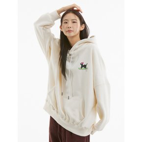 UP-360 루즈핏 후드 크림_LOOSE FIT HOOD CREAM