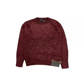 23WCM-N04302 - D Knit Reddish brown