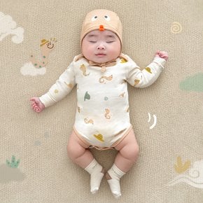임신 출산 2종세트 뱀띠아기선물 바디슈트+모자