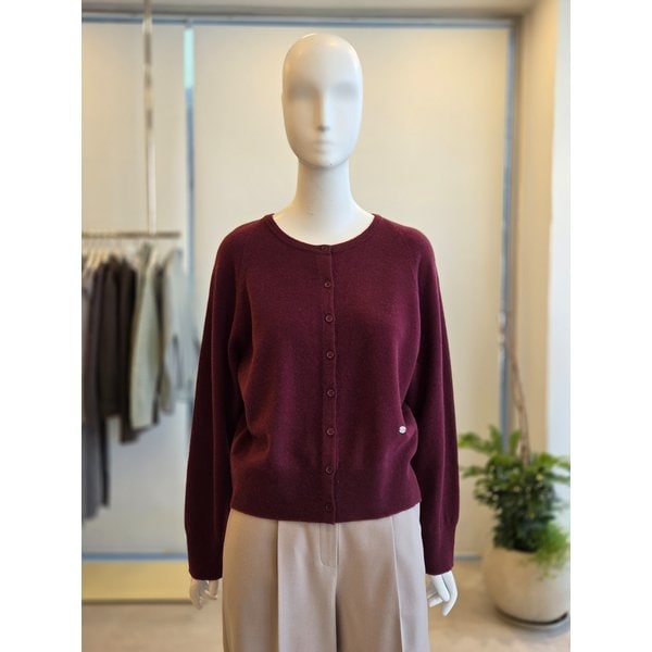 [여주점] [더 아이잗] 여성 울 래글런 라운드넥 가디건 (IRCM1CD981)