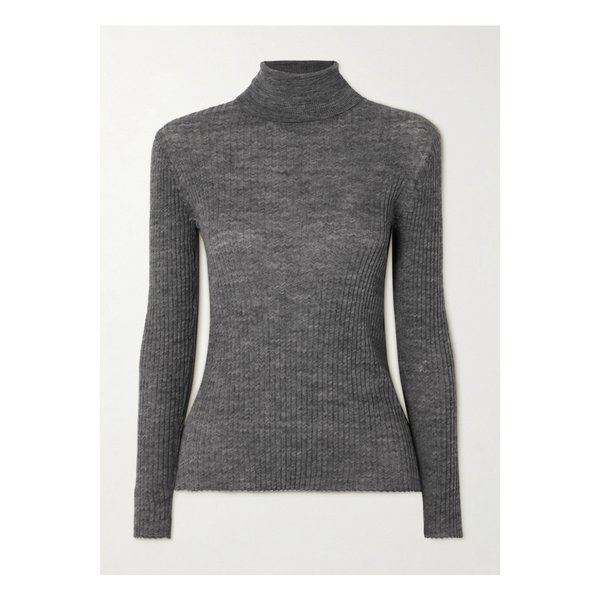카일 골지 울 혼방 터틀넥 스웨터 다크 그레이 1647597356880828