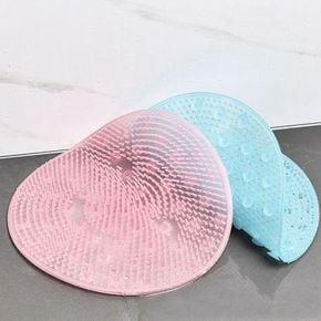 LW 원형 발브러쉬 욕실매트 흡착 발매트 등밀이 겸용
