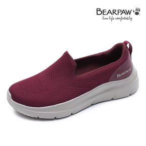 베어파우(BEARPAW) 여성 VELLA  버건디 경량 슬립온 (K2838131QAW)